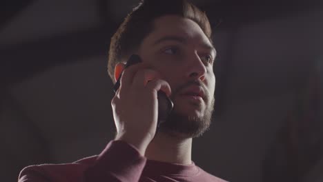 disappointed man at home receiving phone call telling him he has been unsuccessful in job interview 7