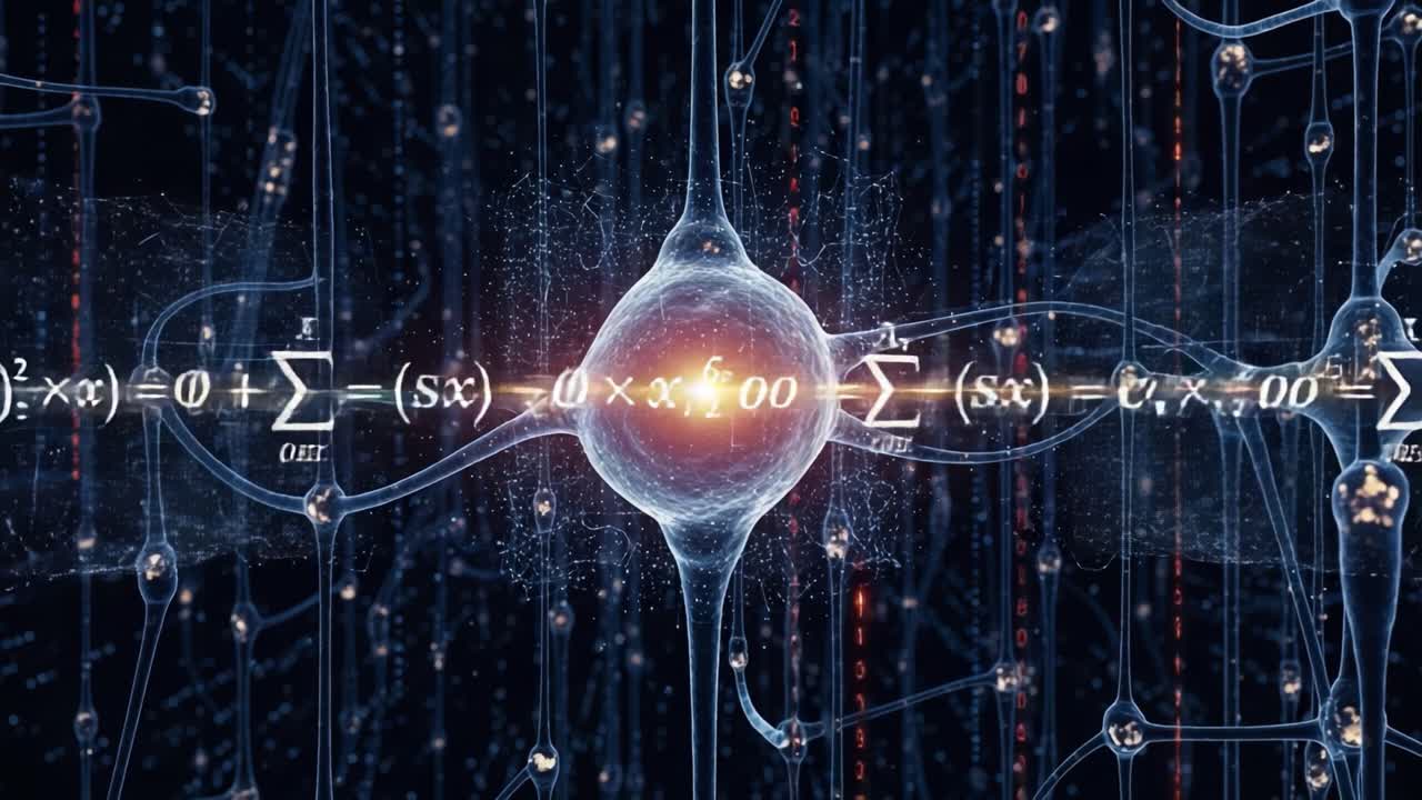 Visual Representation of Neural Connectivity and Mathematical Equations Uniting Neuroscience and Computational Models in a Captivating Digital Artwork