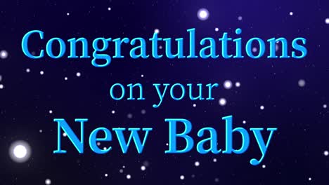 congratulations on your new baby message text animation motion graphics