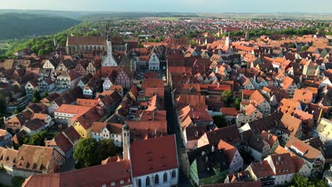 Drone-shot-flying-over-Rothenburg-ob-der-Tauber