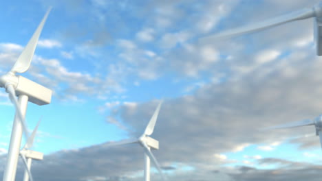 turbinas de viento en un campo