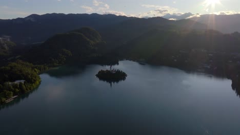 Drohnenvideo-Aus-Bled,-Slowenien