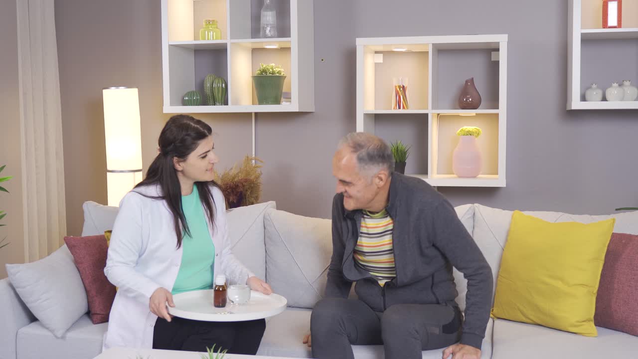 집에서 환자를 돌보는 서비스