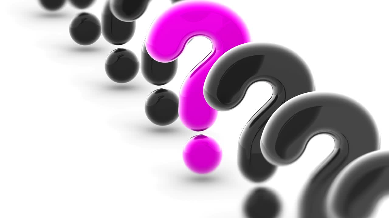 marco de pregunta. las imágenes de bucle tienen resolución de 4k.