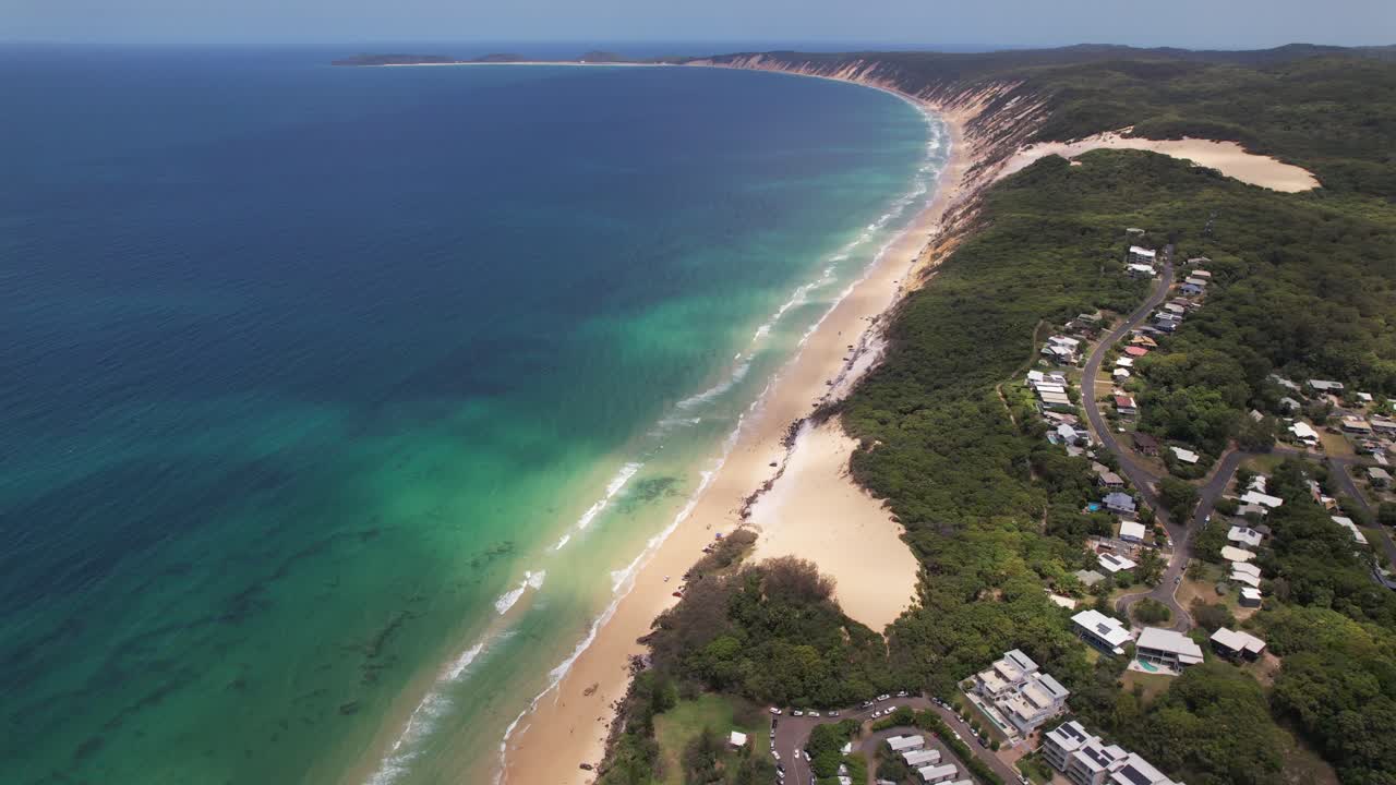 Aerial Exploration of Rainbow Beach’s Unique Landscape