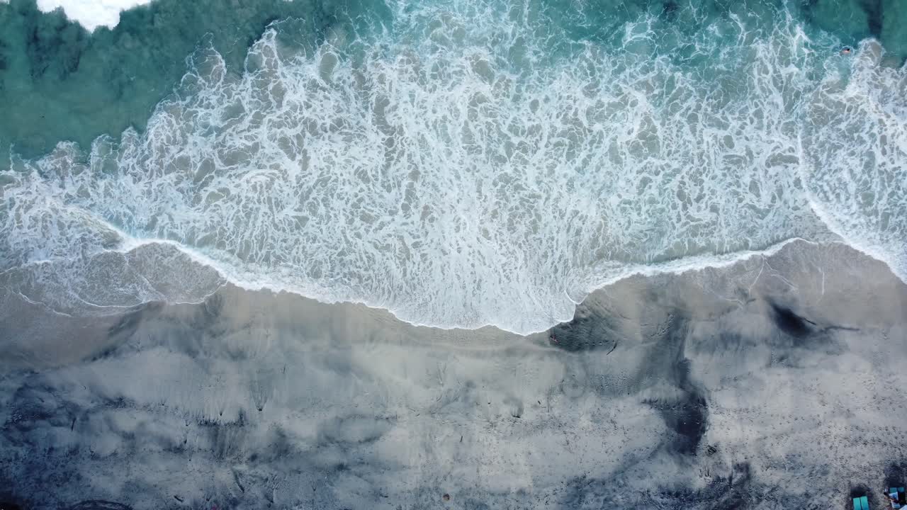 Aerial 4K Drone Footage: Tranquil Secret Beach, Padangbai, East Bali