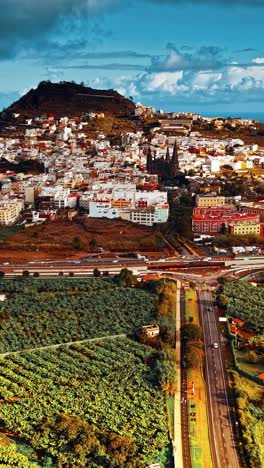 stunning aerial view of gran canaria showcasing vibrant landscapes