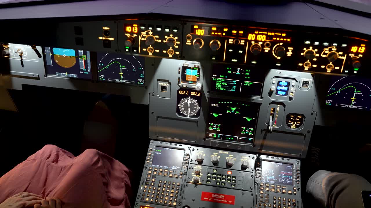 Flight Instructor Giving Cockpit Instructions During Flying Lesson