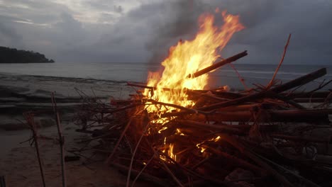 bonfire on the beach