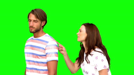 Paar-Streitet-Auf-Greenscreen