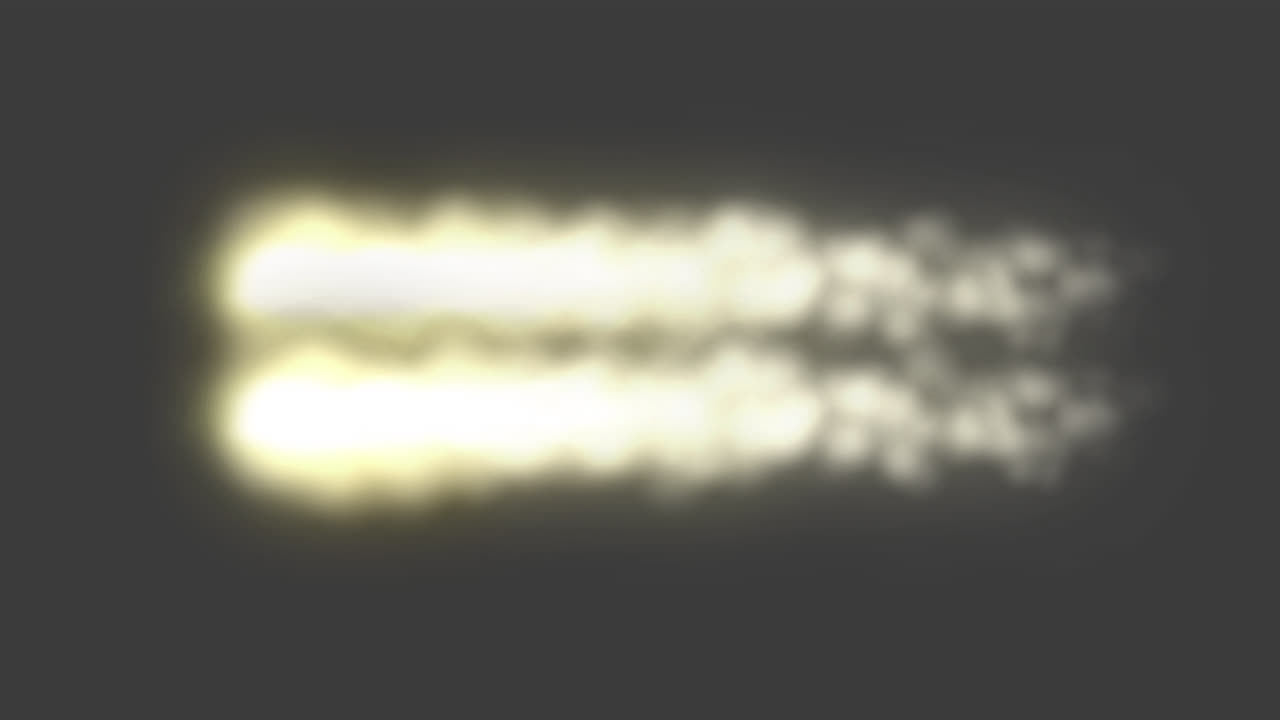 Abstract Glowing Light Trails with Reflection