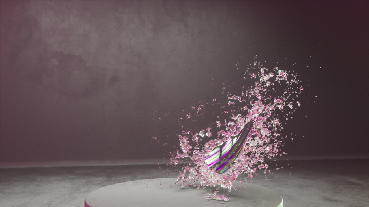 추상적인 액체 스플래싱 거품