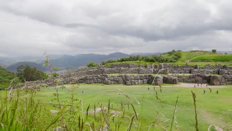 beautiful video of sacsayhuaman ruins in cusco, peru