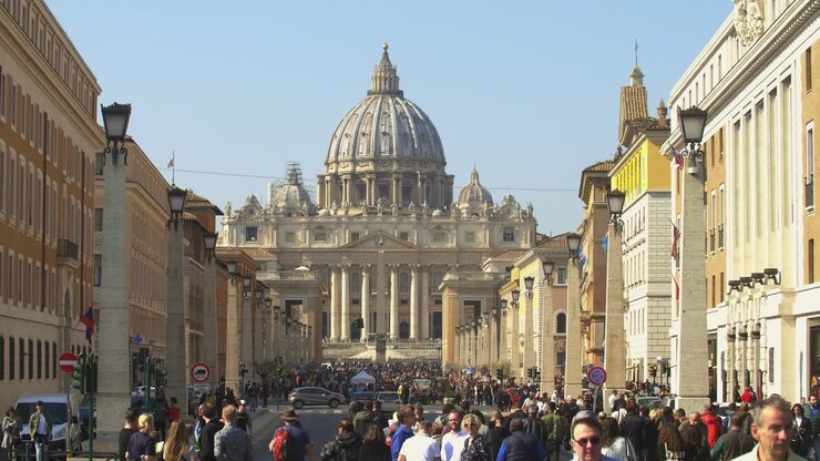 una trafficata via della concillazione