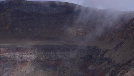 crater of santa ana volcano in el salvador, inside stratovolcano, central america