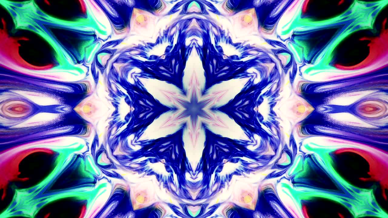 abstracto pincel tinta concepto liso patrón simétrico ornamental decorativo caleidoscopio movimiento círculo geométrico y formas de estrellas