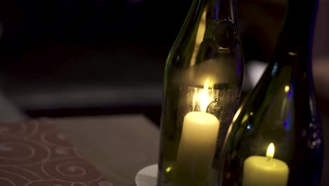 candelabros para botellas de vino