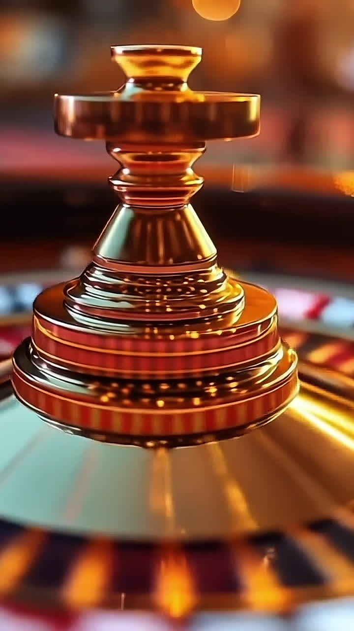 Exciting moments at the roulette table. Players gather around a shining roulette table, eagerly waiting for the wheel to spin at a bustling casino.