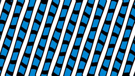 Graphic 2D video pattern with wave effect, which rotates to the left