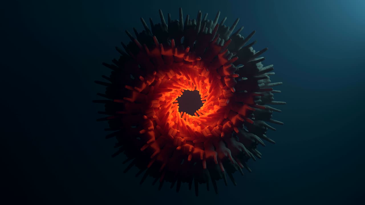 Infinite loop 3d animation with hands