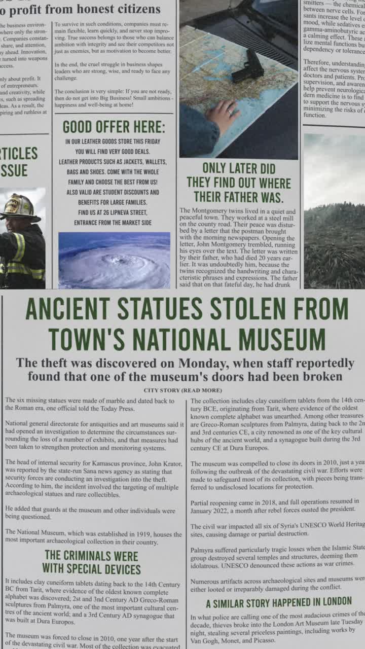 Vertical Investigation Newspaper Mockup