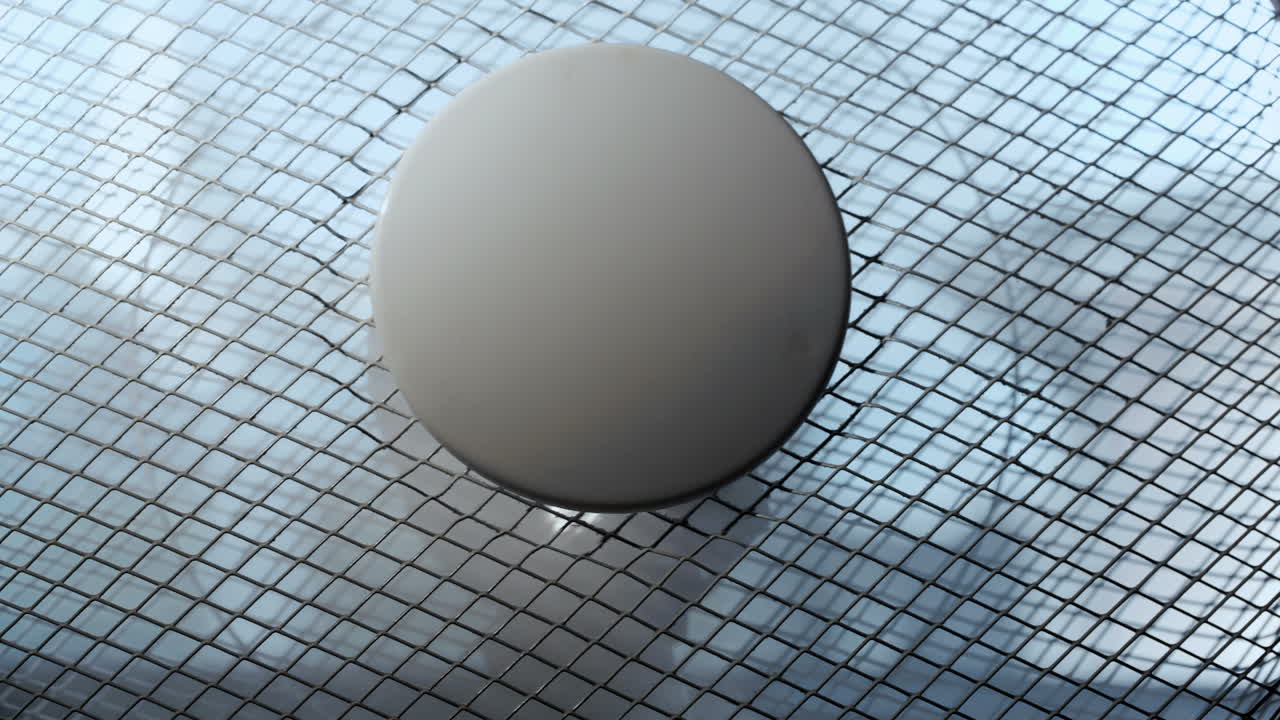 작동하는 환기기의 회전의 클로즈업