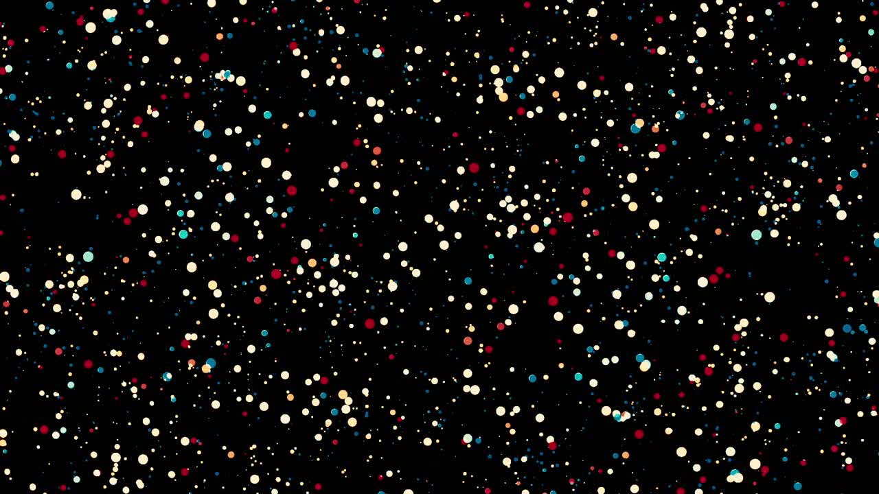 검은 바탕에 있는 다채로운 점들