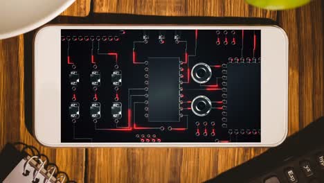 teléfono inteligente que muestra la tecnología de escritura