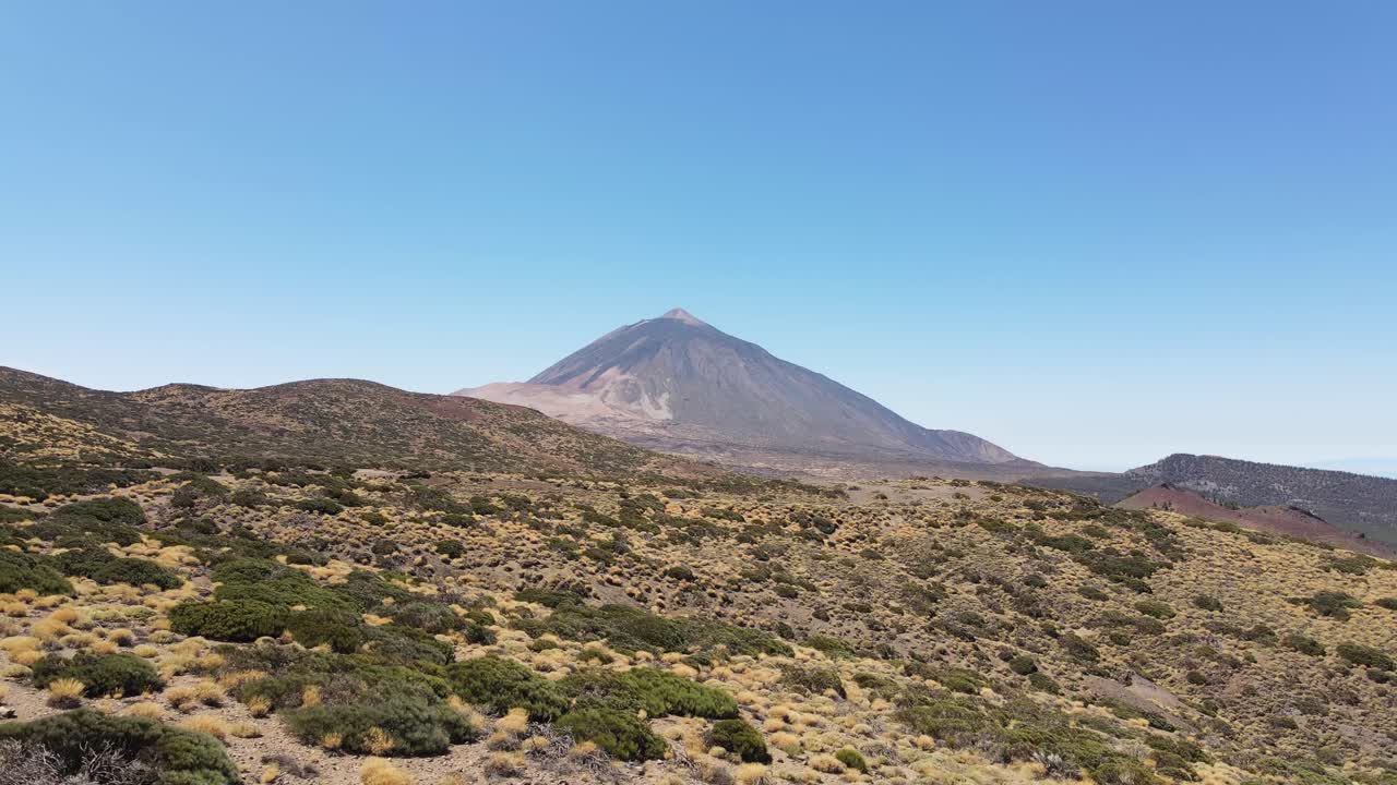 paisaje natural volcánico único del parque nacional del teide en tenerife, islas canarias