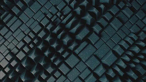 abstract geometric pattern of dark teal cubes