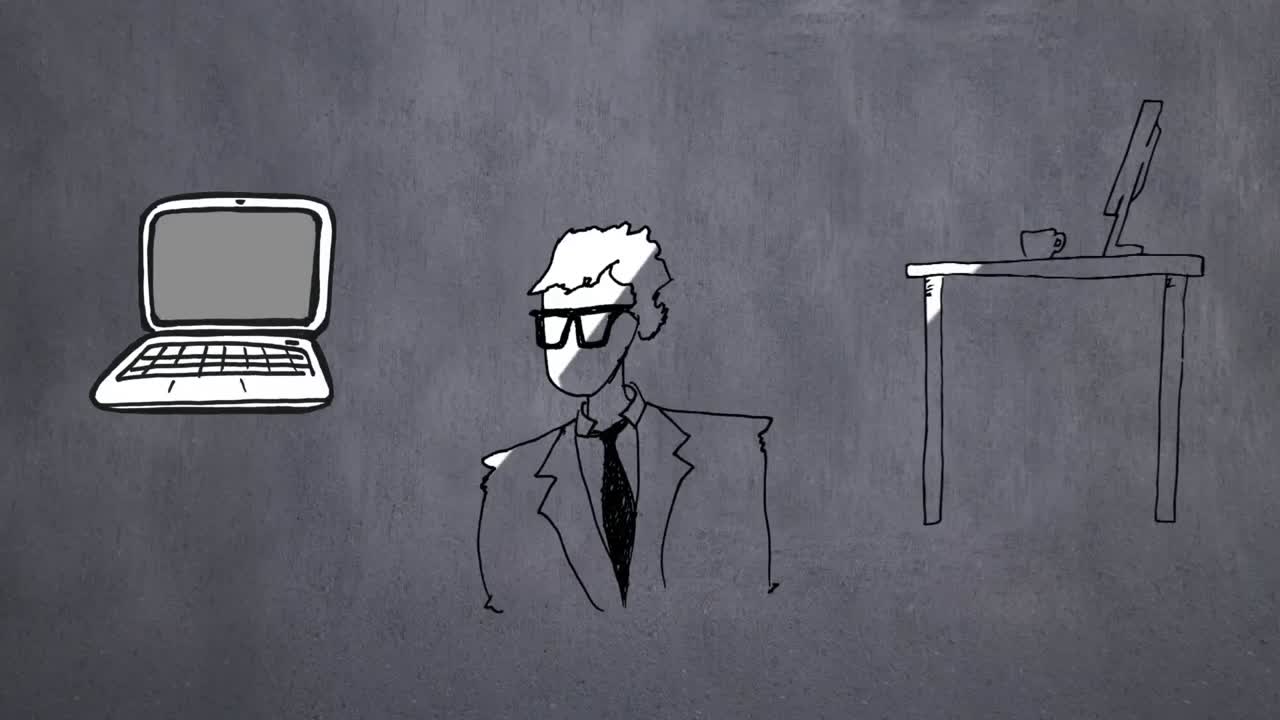 composición digital de un hombre de negocios y sus cosas en el trabajo