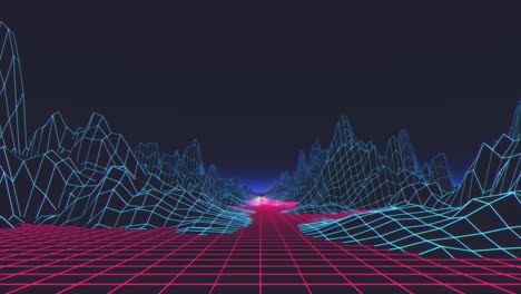 el fondo del futurismo retro de los años 80 (bucle)