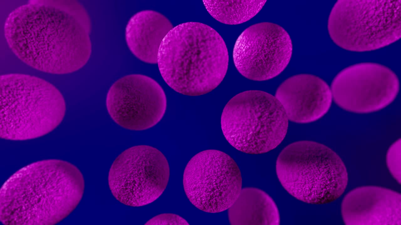 las bolas con textura interesante rebotan en la superficie.