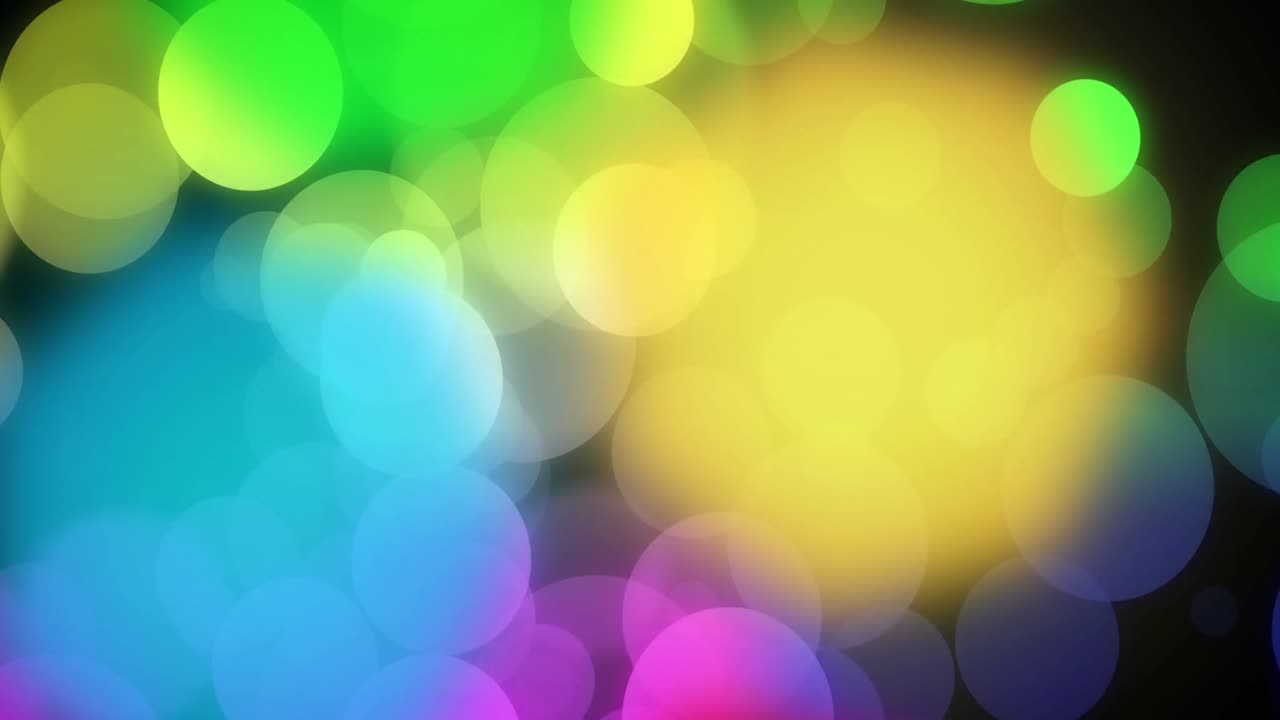 검은 바탕 위에서  ⁇ 박이는 크리스마스 요정 불빛의 애니메이션