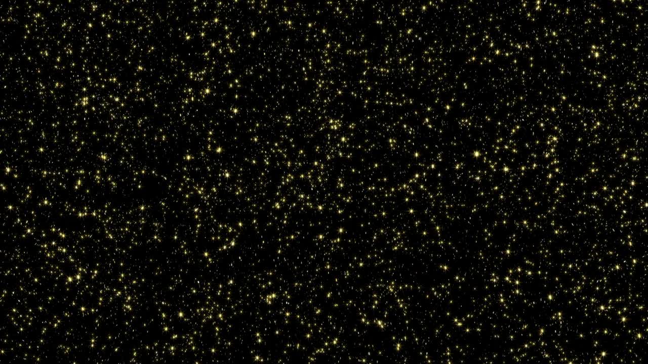 brillo dorado fino que cae en bucle de confeti con el canal alfa mate