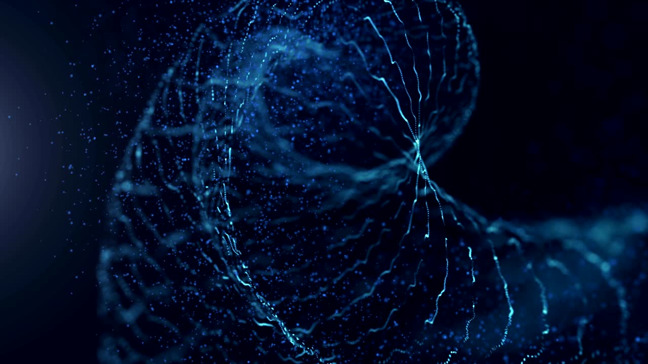 fondo azul cinematográfico. bucle