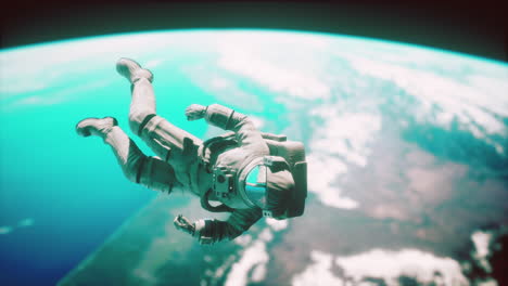 astronauta muerto dejando la órbita de la tierra elementos de esta imagen proporcionada por la nasa