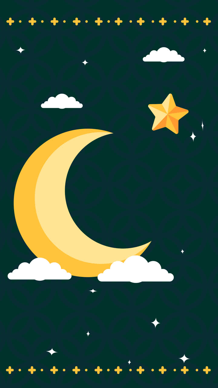 Motion Graphic of Flat islamic new year illustration
