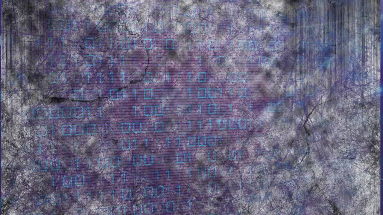 animación del procesamiento de datos sobre un fondo gris