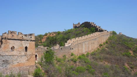 watchtowers stretch in endless majesty at jinshanling, great wall of china