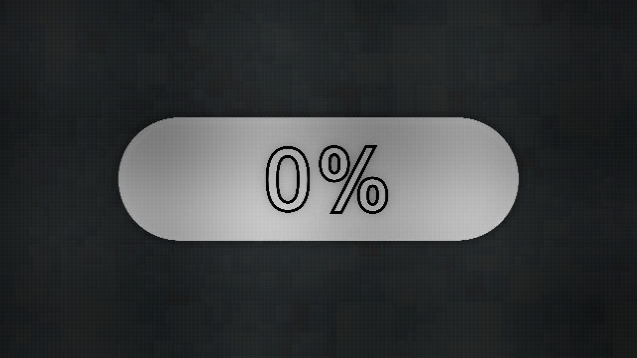 subida de la barra de progreso pixel animación de la pantalla de la computadora