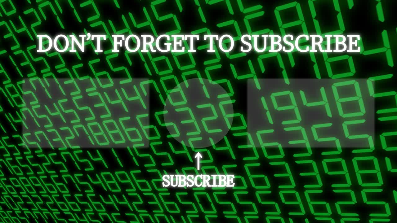 무작위 숫자 끝 카드 끝 화면 모션 그래픽