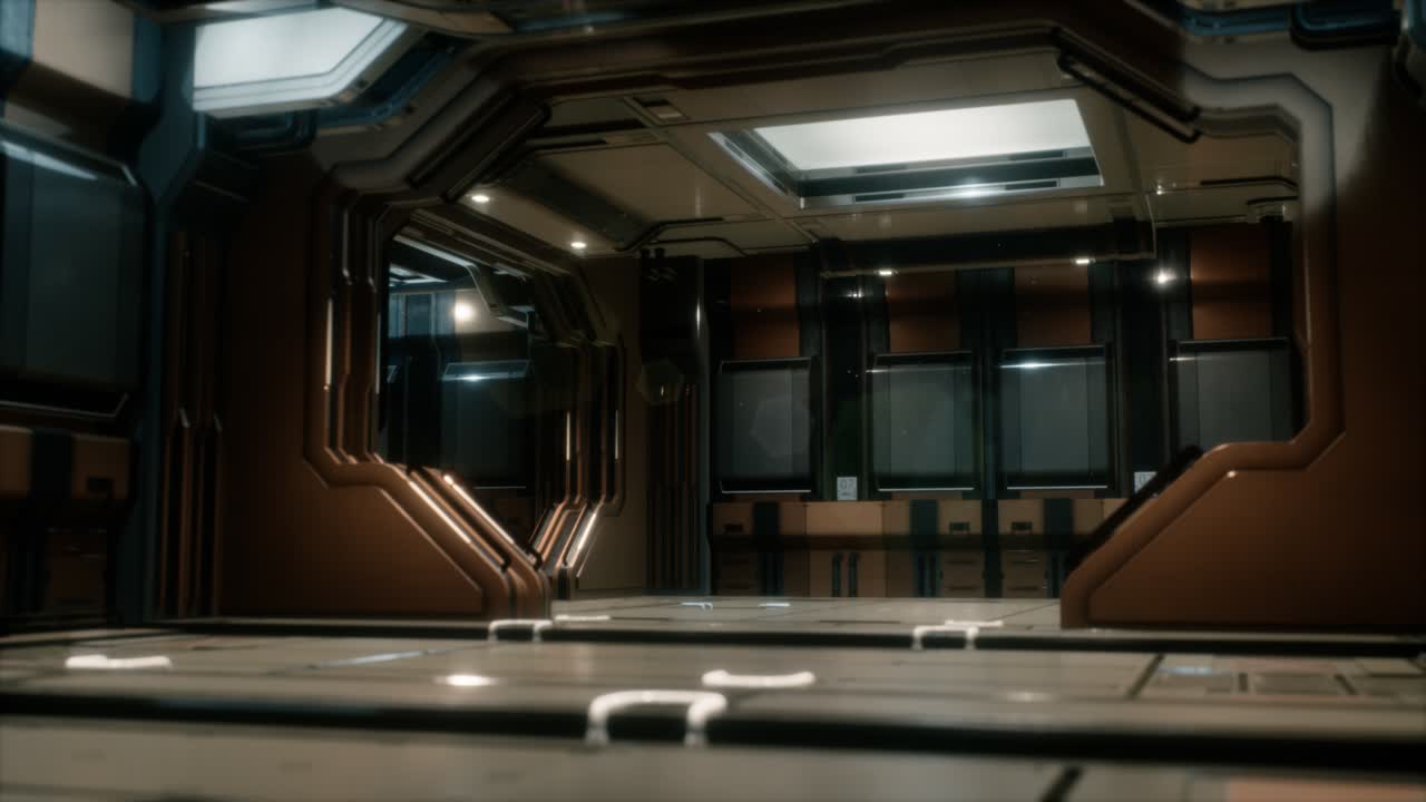 túnel de ciencia ficción o corredor de naves espaciales