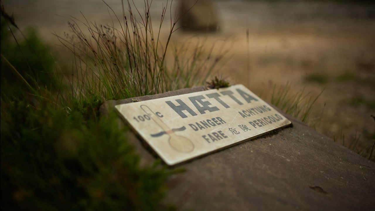 Hot Spring Warning Sign