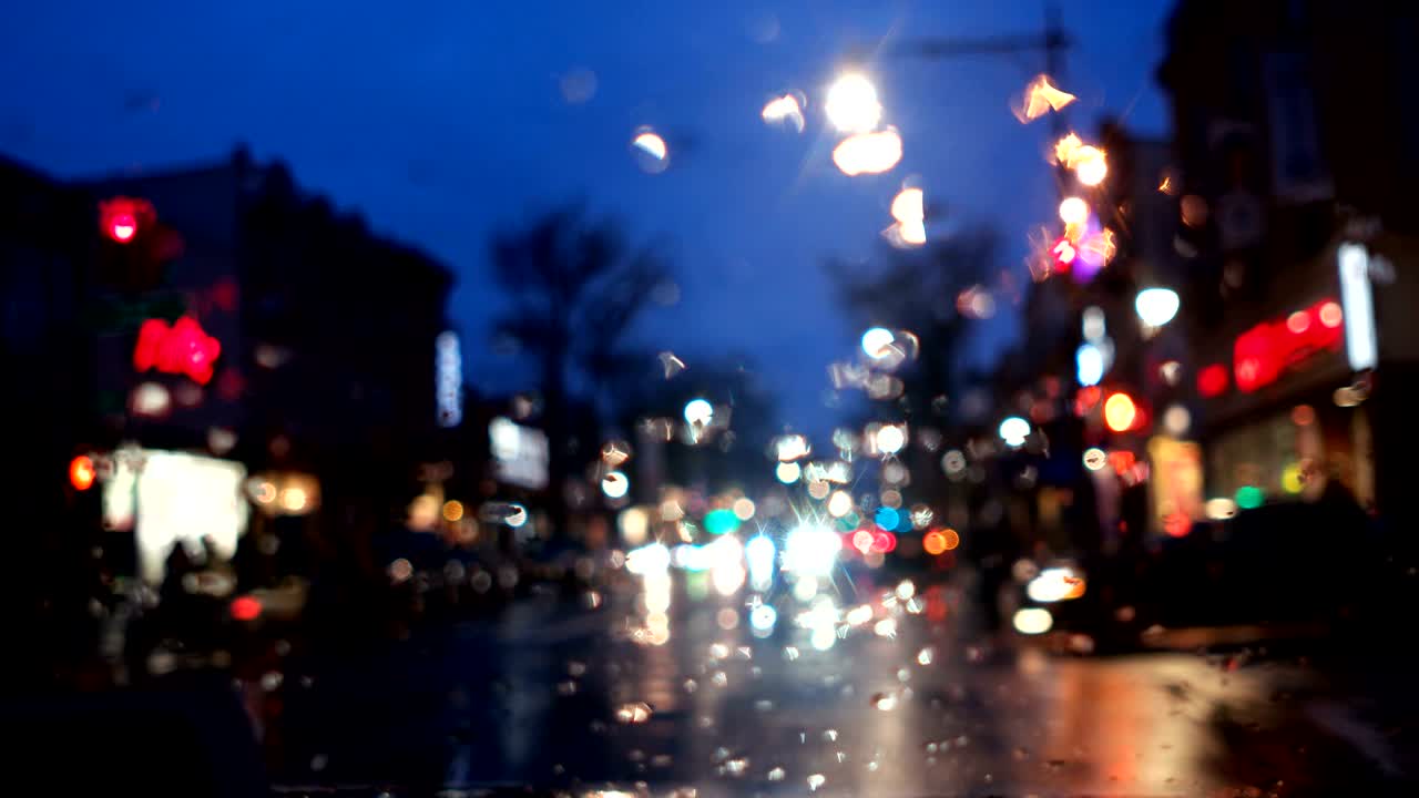 비가 내리는 뉴욕시