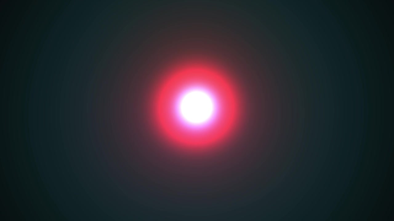 Orbe lumineux pulsant abstrait avec des couleurs changeantes