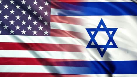 the flags of the united states and israel