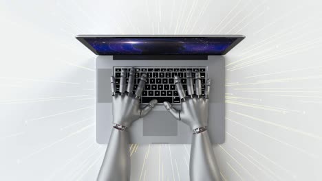Advanced robot hands using laptop computer