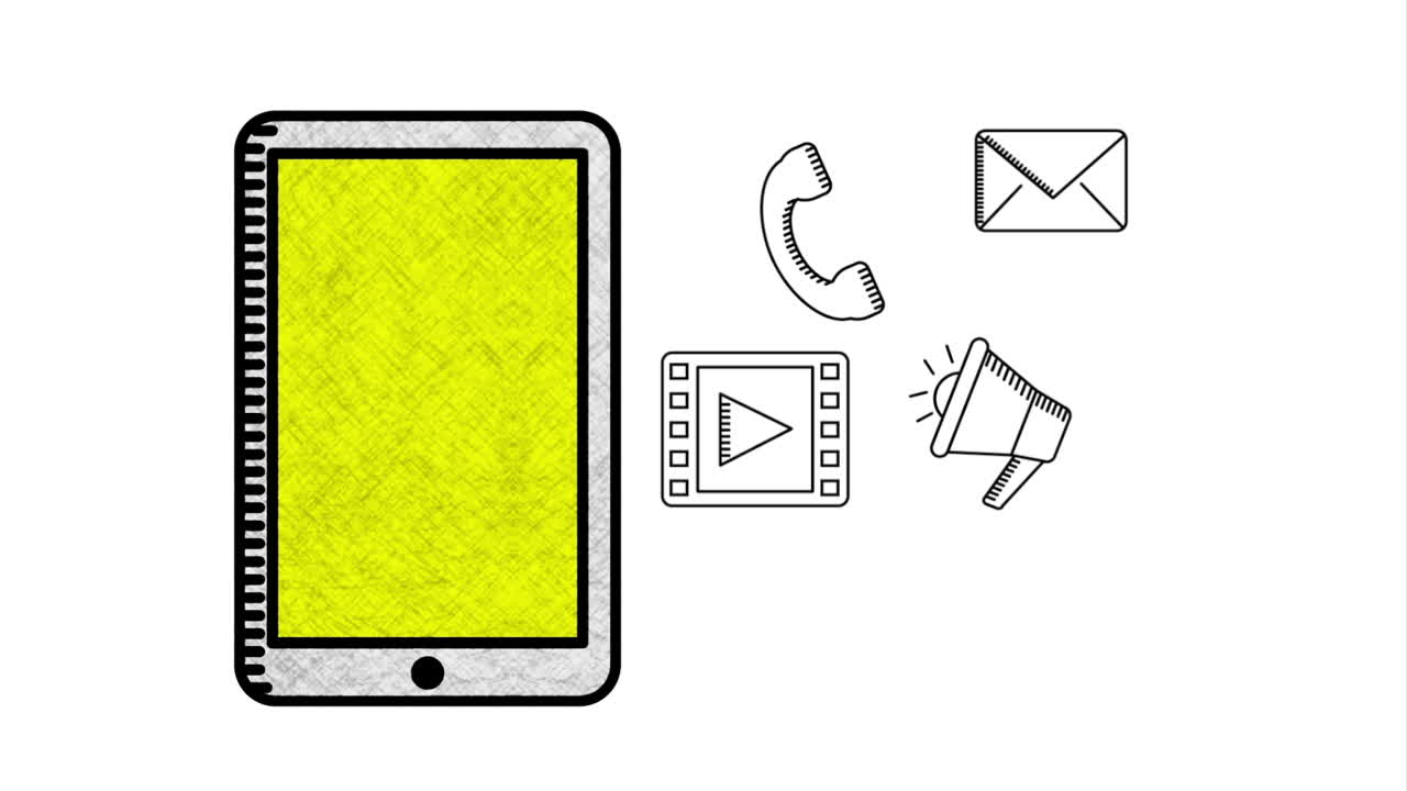 모바일 커뮤니케이션 아이콘