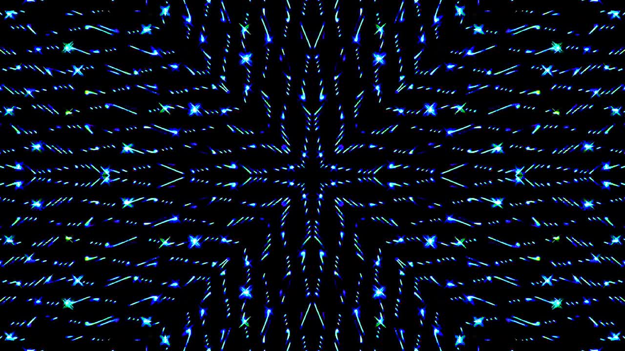 Beautiful abstract kaleidoscope that shines, a radiant light that regulates the subtle movements